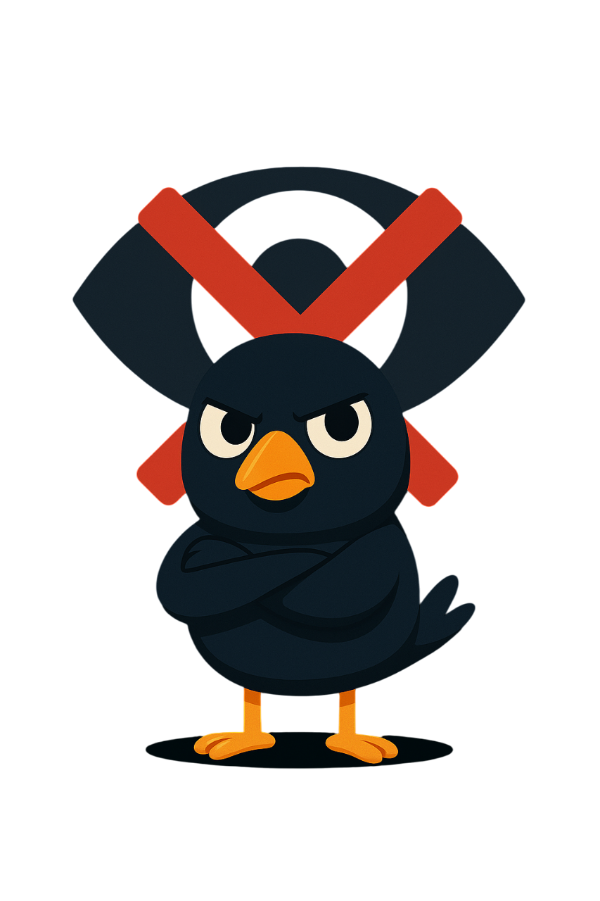 Vicinex bird standing with crossed arms